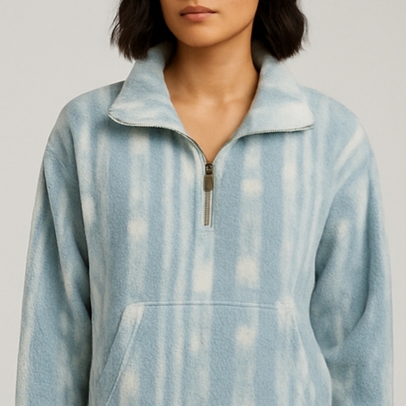 Billabong Light Blue and White Utility Jacket - Picture 1 of 2